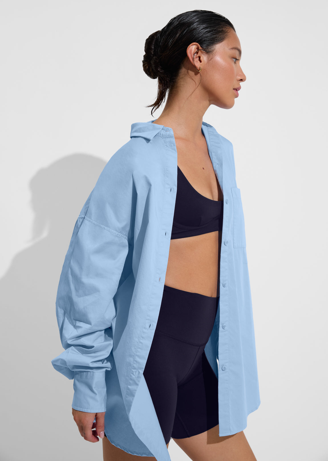 Port Shirt Dress - Blue Skies