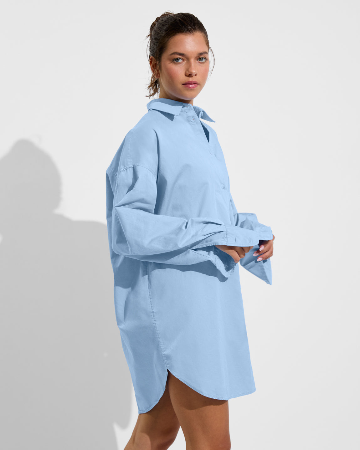 Port Shirt Dress - Blue Skies