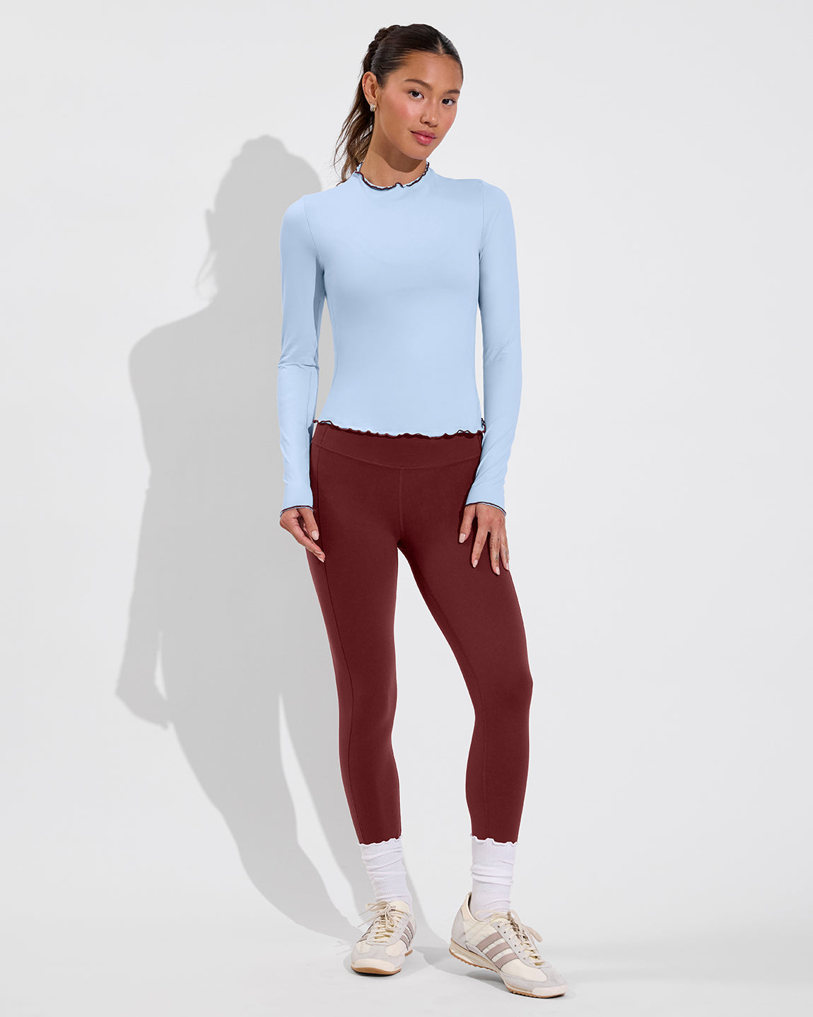 Rays LS Top *Long *Wavy - Blue Skies / Jam