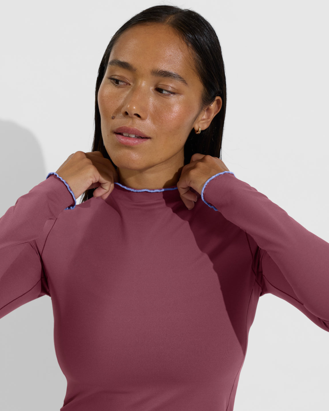 Rays LS Top *Long *Wavy - Desert Plum / Riptide